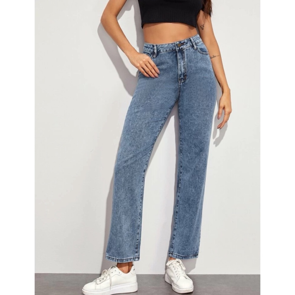 SHEIN High Rise Mom Jeans